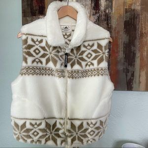 Black Mountain Faux Fur Vest Small